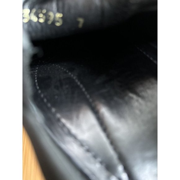 Ecco Twist Men Size 7 Black Nubuck Slip On Casual‎ Loafers Shoes Wedge - Picture 11 of 12